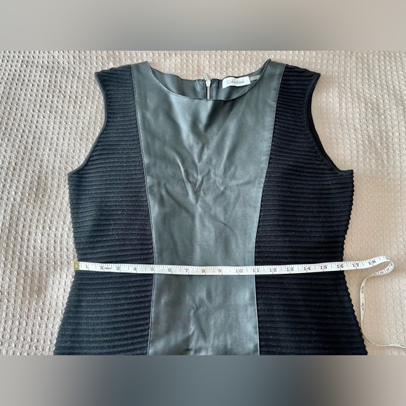 👗 CK Faux Leather Bodycon Dress - Picture 7 of 9